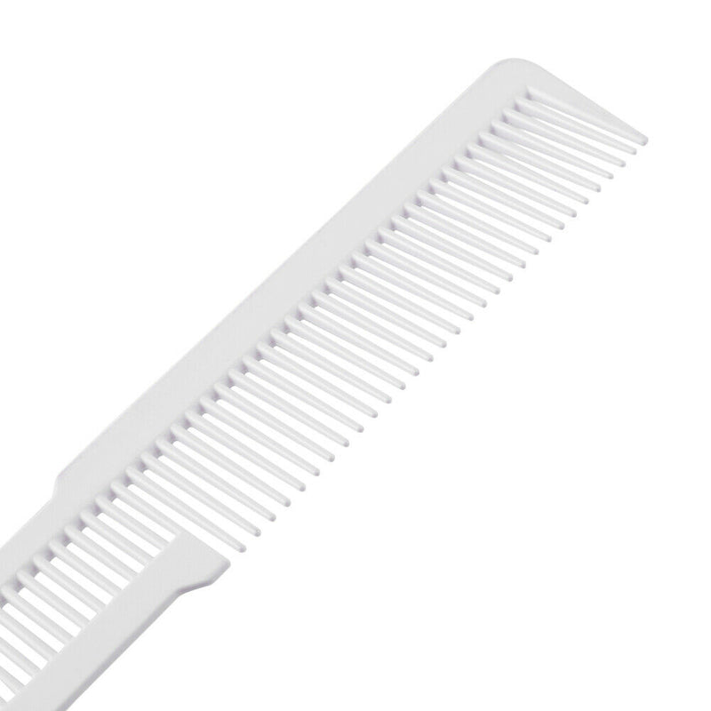 Hairdressing Carbon Anti-static Comb Wide Tooth Hair Clipper Comb (White) A