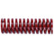 Red medium press compression spring loading die mold 16mm x 8mm x 50mm I2F1