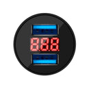 Car Charger 5V 3.1A With LED Display Universal Dual Usb Phone Car-Charger f