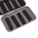 2PCS Portable Fly Fishing Tackle Boxes Baits Storage Cases With Foam Pads