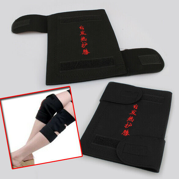 2 Pcs Knee Brace Support Spontaneous Heating Protection Magnetic Therapy Be