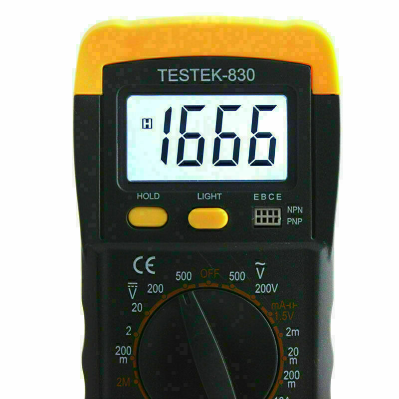Digital Multimeter LCD AC / DC Meter Amp Volt Ohm Resistance Te L6G0 Capaci A7R0