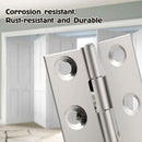 20pcs 6 Holes Stainless Steel Hinges Connectors for Window Small Cabinet