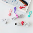 3 Pcs Headphone Earphone Cord Winder Wrap Organizer Cable Ties Holder