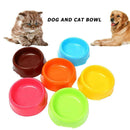 Candy Color Plastic Dog Light Single Bowl Water Food Cat Feeder Pet Supply A