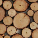 100x Slices Round Disc Tree Natural Pine Wood Chips Circle Bark Craft Decor Z7E3