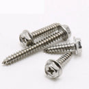 12Pcs M6*16-40mm Phillips Hex Washer Head Self Tapping Screws 304 Stainless Kits