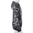 Men Fashion Hip Hop Pocket Hooded Sweatshirt Casual Pleated Sleeve Knitted
