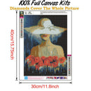 Girl 5D DIY Full Round Drill Diamond Painting Needlework Home Decor (B885) A