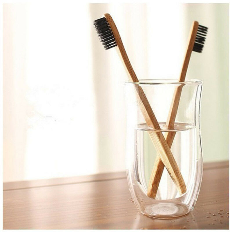 5x Oral Care Durable Toothbrush Bamboo Natural Environmental Soft Teeth Br FT