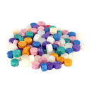 100pcs Octagon Fire Painting Pill Retro Sealing Wax Grain for Hand Account A