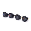 4x Waterproof ON/OFF Car 12V Round Rocker Dot Boat LED Light Toggle Switch B F3C