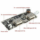 Dual USB 5V 1A 2.1A Mobile Power Bank 18650 Battery Charger PCB Module Board New