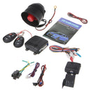 1-Way Car Vehicle Burglar Alarm System Keyless Entry System Security w/ 2 Remote