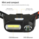 Super Bright Waterproof Head Torch Headlight LED USB Rechargeable Headlamp Fish