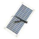 8.5W/12V Solar Charger Power Bank Outdoor Portable Charger Alligator Clips Car