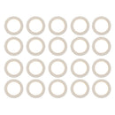 40Pcs Natural Wooden Baby Teether Ring Unfinished Wood Jewellery Craft