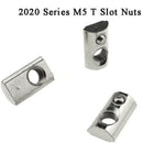25 Pack 2020 Series M5 T Slot Nuts Roll-In Spring Ball Loaded Elastic Nuts  C3X1