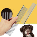Stainless-Steel Comb Hair Brush Shedding Flea For Cat Dog Pets Trimmer Groo K3V5