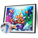 Painting By Numbers Kit DIY Sea World Hand Painted Canvas Oil Art Picture