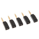 10 Pcs Black & Red 2mm Banana Plug Connectors Retractable Sheath Stackable Wire