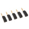 10 Pcs Black & Red 2mm Banana Plug Connectors Retractable Sheath Stackable Wire