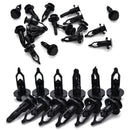 100x9mm Car Door Trim Fender Clips Black Plastic Rivets Fastener for ToyotaNewOZ
