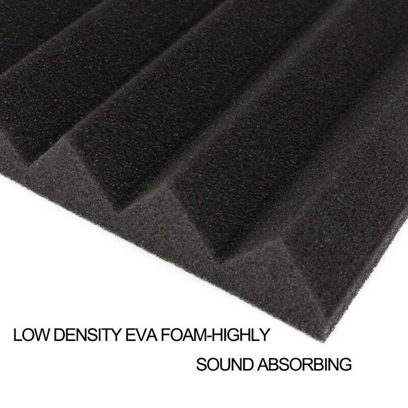 6 Pack Acoustic Panels Studio Foam Wedges 30x30x2.5cm