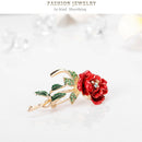 Stylish Elegant Roses Diamond Wedding Bridal Pin Brooches For Women Girls J
