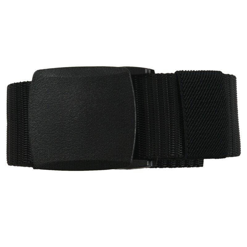 5X(Wild Men's Canvas Belt Metal Free Plastic Automatic Buckle R1B8)