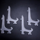 4X dish rack dish holder dish stand for photos 12.5*7.5cm transparent Y2A2