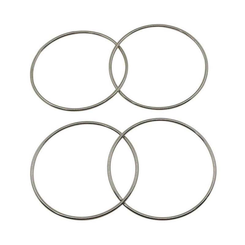 4pcs Magic Metal Rings Linking Iron Hoops for Fun Magic Trick Playing Props