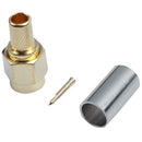 5x SMA Connector RF Coaxial Connector Crimp For RG58 RG142 RG400 LMR195 RG2 R3Q8