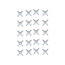 20pcs Hooks Accessories For Photos Mirror Plaid Hard Wall Frame Transparent
