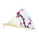 Japanese Bamboo Plum Blossom Folding Hand Held Fan Pocket Fan Wedding Decor