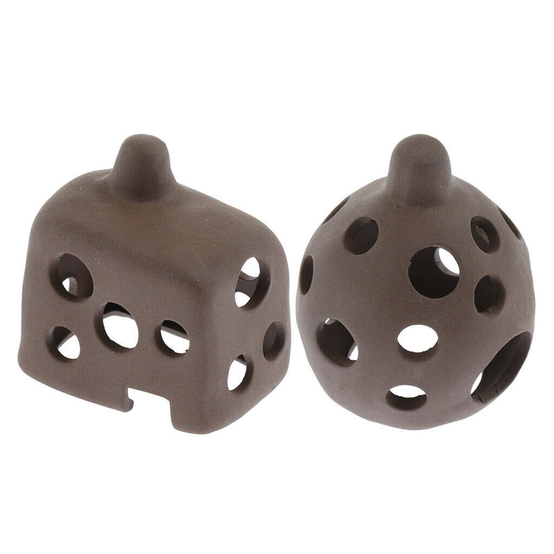 2 x Ceramic Aquarium Hideout Decor Safe Spacious Privacy Ideal Breeding Ground