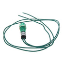 Neon Indicator Pilot Signal Lamp Green Light ACÃ‚Â 220V w Cable H8V7
