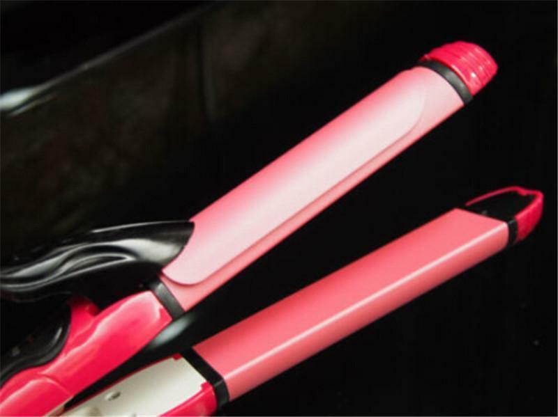 Professional 2 in 1 - Curler & Straightener Hot Hair Iron Curling Ceramic Wav 3C