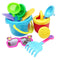 9x Sand Toys Bucket Shovel Rake Watering Can Sunglasses Tools Beach Toys