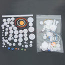 60pcs Type Plastic Shaft Single Double Reduction Crown Worm Gears DIY Robot New