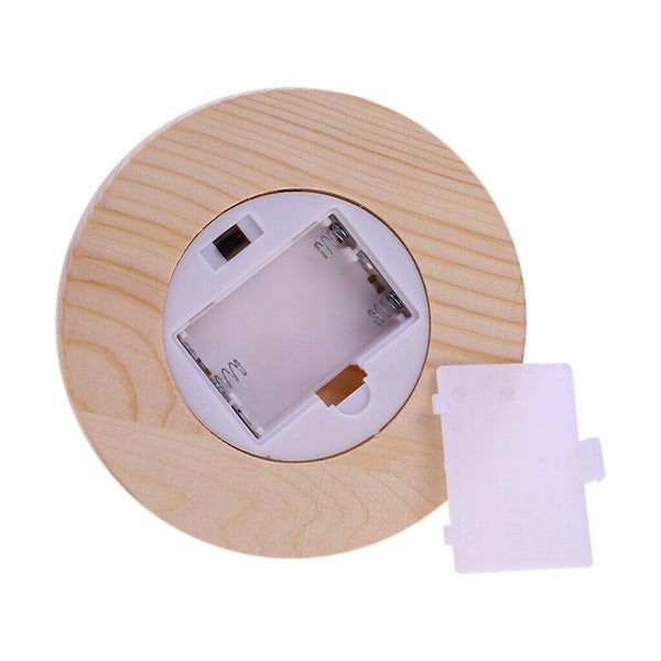 Mini Light Nightlight Rose Shaped With Wood