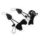 1 Pair Heavy Duty Adjustable Rope Ratchet Hanger Grow Light Reflector Max 150lbs