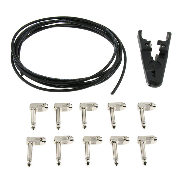 DIY Pedalboard Kit Of No-solder Effects Patch Cables For Guitar Bass
