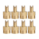 8pcs Slotted Head Valve Stem Caps with Core Remover Tool for Car Motorcycle A