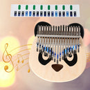 2pcs Kalimba Scale Stickers Thumb Piano Key Note Decals Musical Instrument A