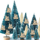 10pcs/bag DIY Wooden Clip Christmas Tree Pendant Handmade Pendant Gifts (E) A