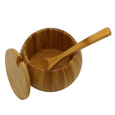 2x Wooden Spice Jar Sugar Bowl Tea Coffee Seasoning Container Kitchen Gadget
