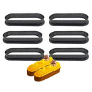 Egg Tart Cake Ring Set Plastic Perforated Oval Shape French Dessert Mould FrX1E4