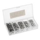250pcs/box Fishing Split Rings Stainless Steel Double Loop Rings Mixed Size