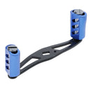Reel Handle for Baitcasting Drum Raft Reel Double Handle - Blue Aluminum Alloy